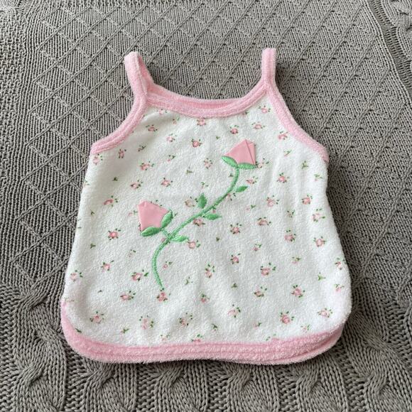 Vintage Tiny Tots Floral Tank  12M - Picture 2 of 11